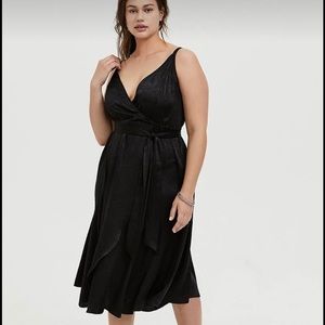 Torrid Faux Wrap Belted Dress